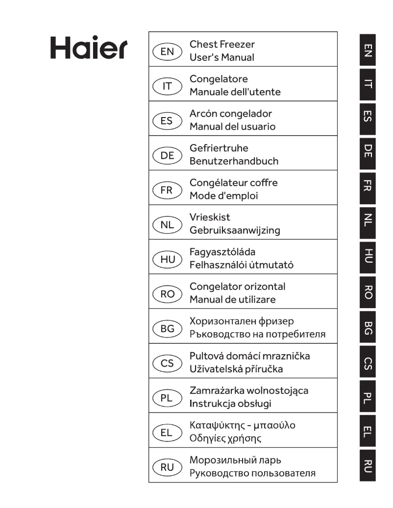 Página 1 del manual Manual de usuario Haier HCE103R