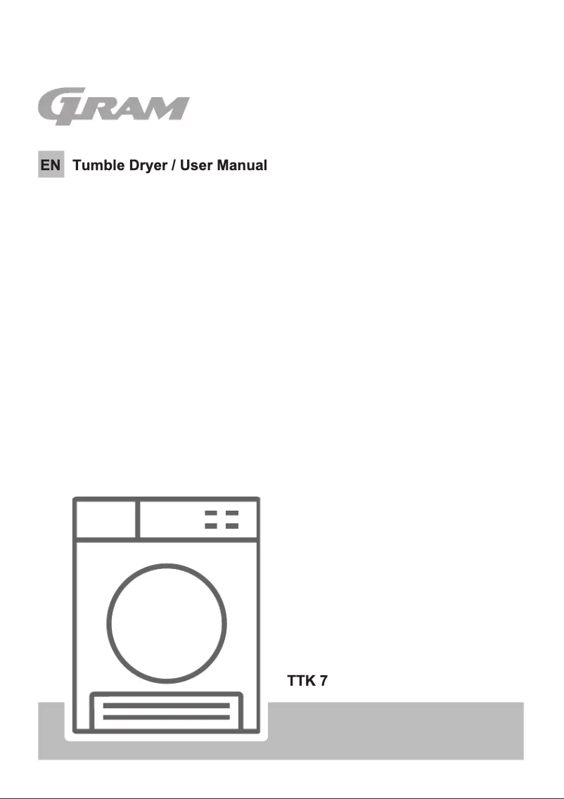 Page 1 de la notice Manuel utilisateur Gram TTK 7
