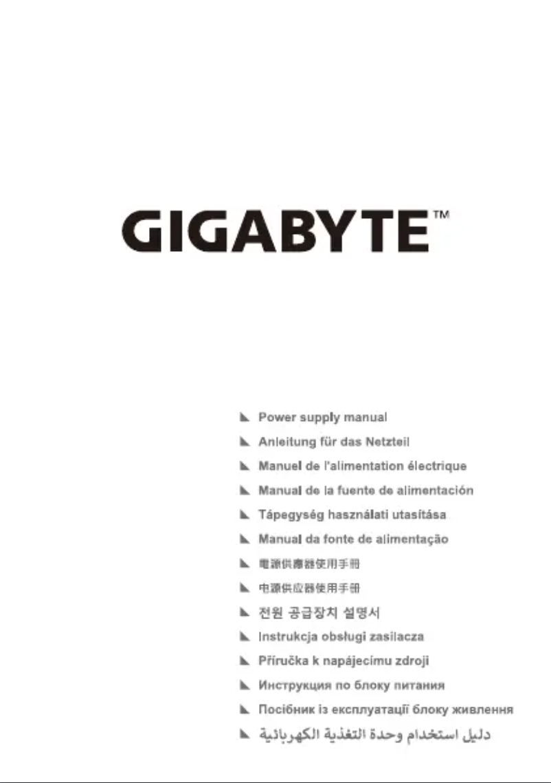 Page 1 of the manual User Manual Gigabyte GP-UD1000GM