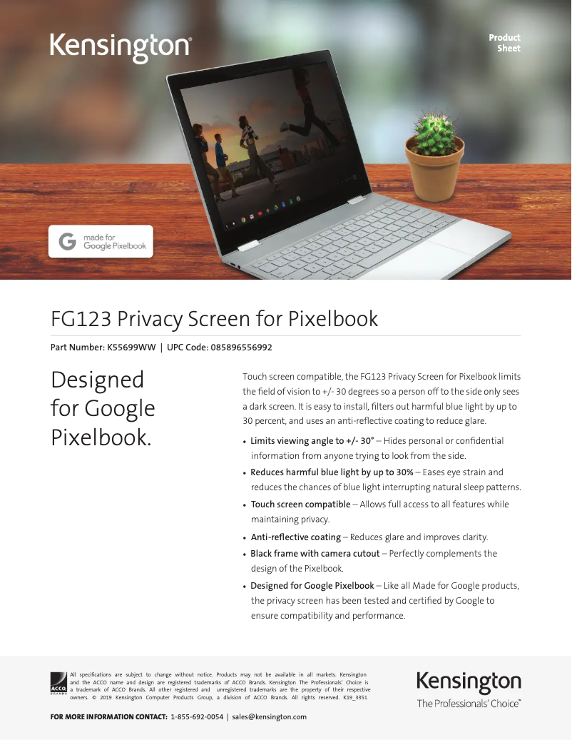 Página 1 del manual Manual de usuario Kensington K55699WW