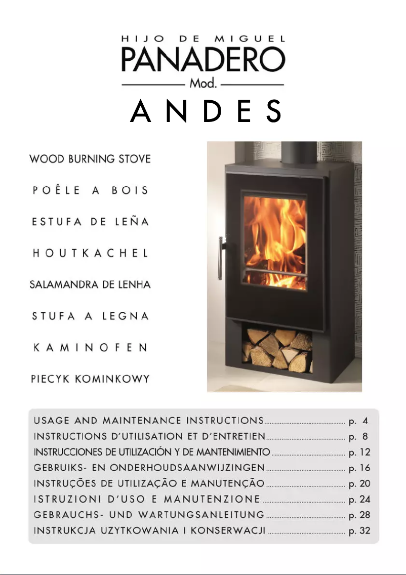 Image de la première page du manuel de l'appareil ANDES