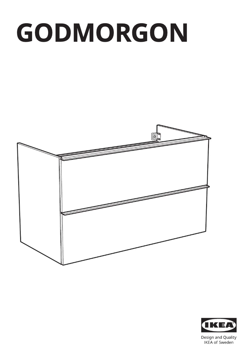 Page 1 de la notice Manuel utilisateur Ikea GODMORGON 703.440.99