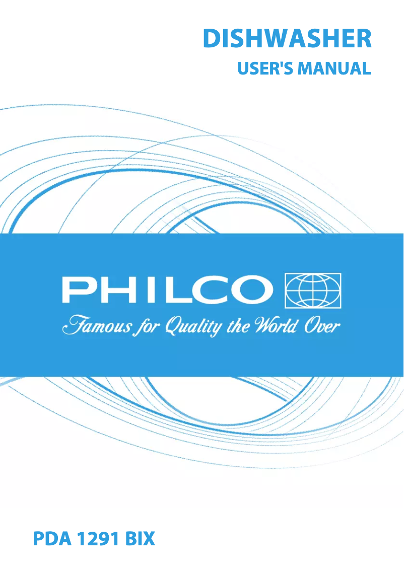 Page 1 of the manual User Manual Philco PDA 1291 BIX