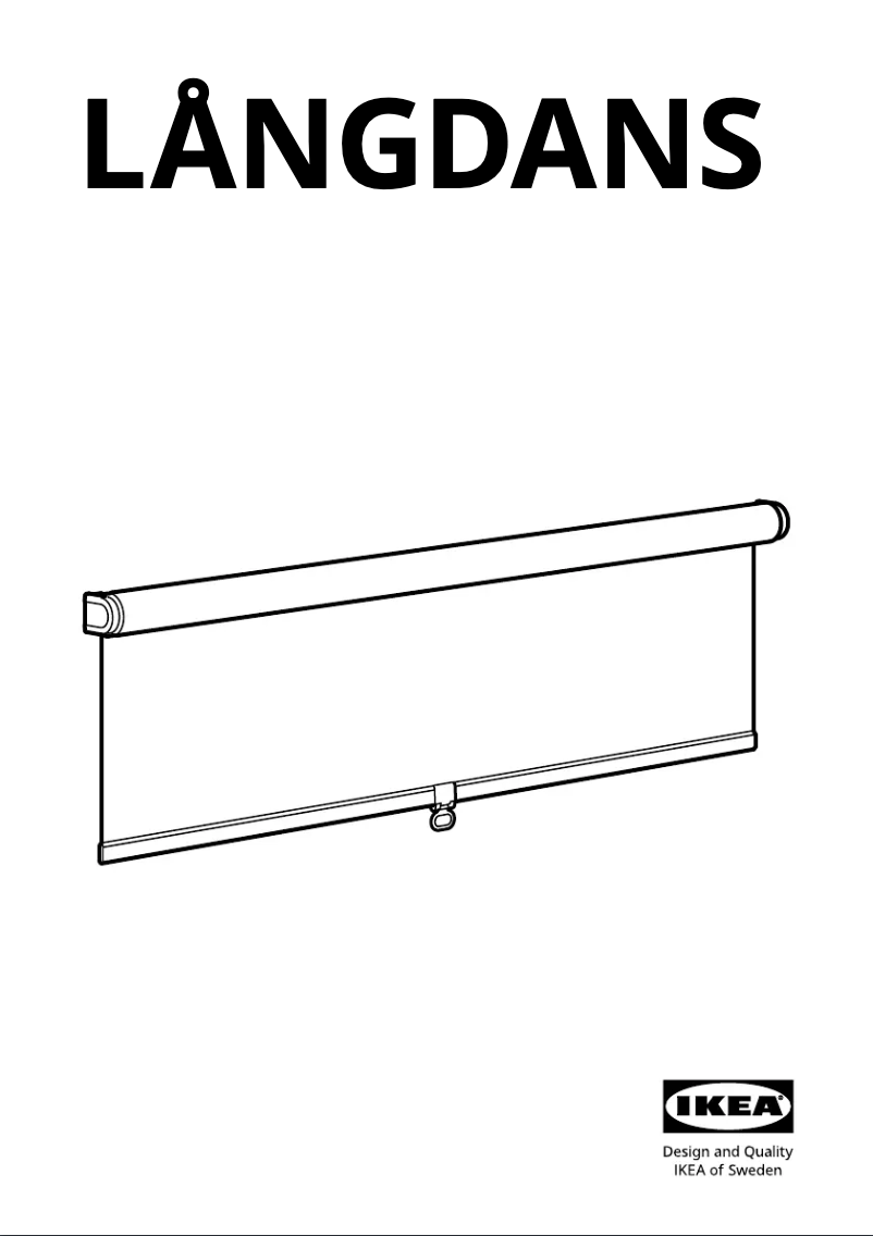 Page 1 de la notice Manuel utilisateur Ikea LÅNGDANS 204.672.19
