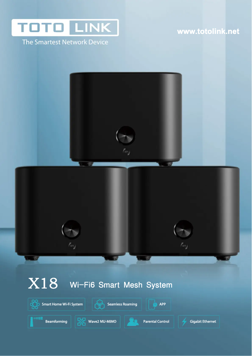 Página 1 del manual Manual de usuario Totolink X18
