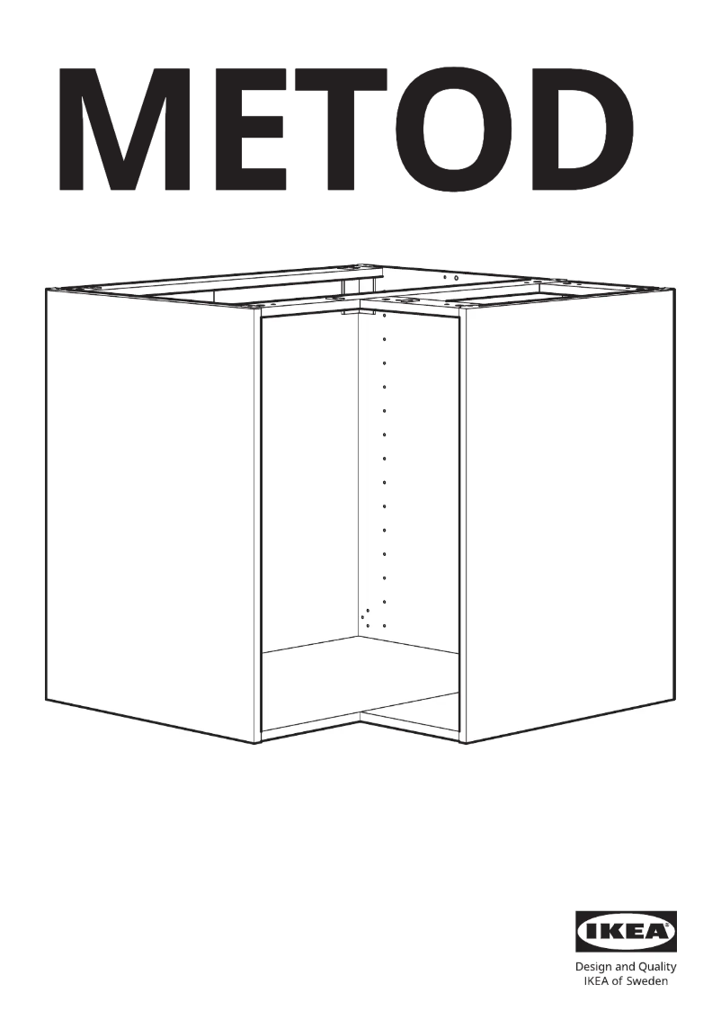 Page 1 de la notice Manuel utilisateur Ikea METOD 202.055.19