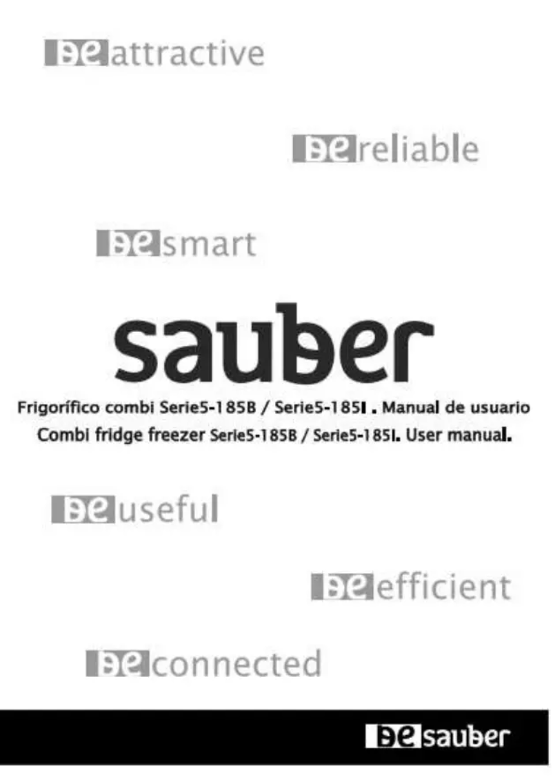 Página 1 del manual Manual de usuario Sauber SERIE 5-185B