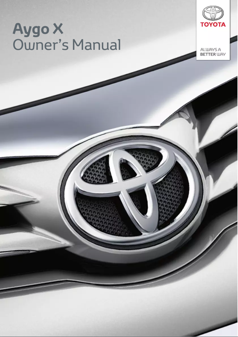 Page 1 de la notice Manuel utilisateur Toyota Aygo X (2022)