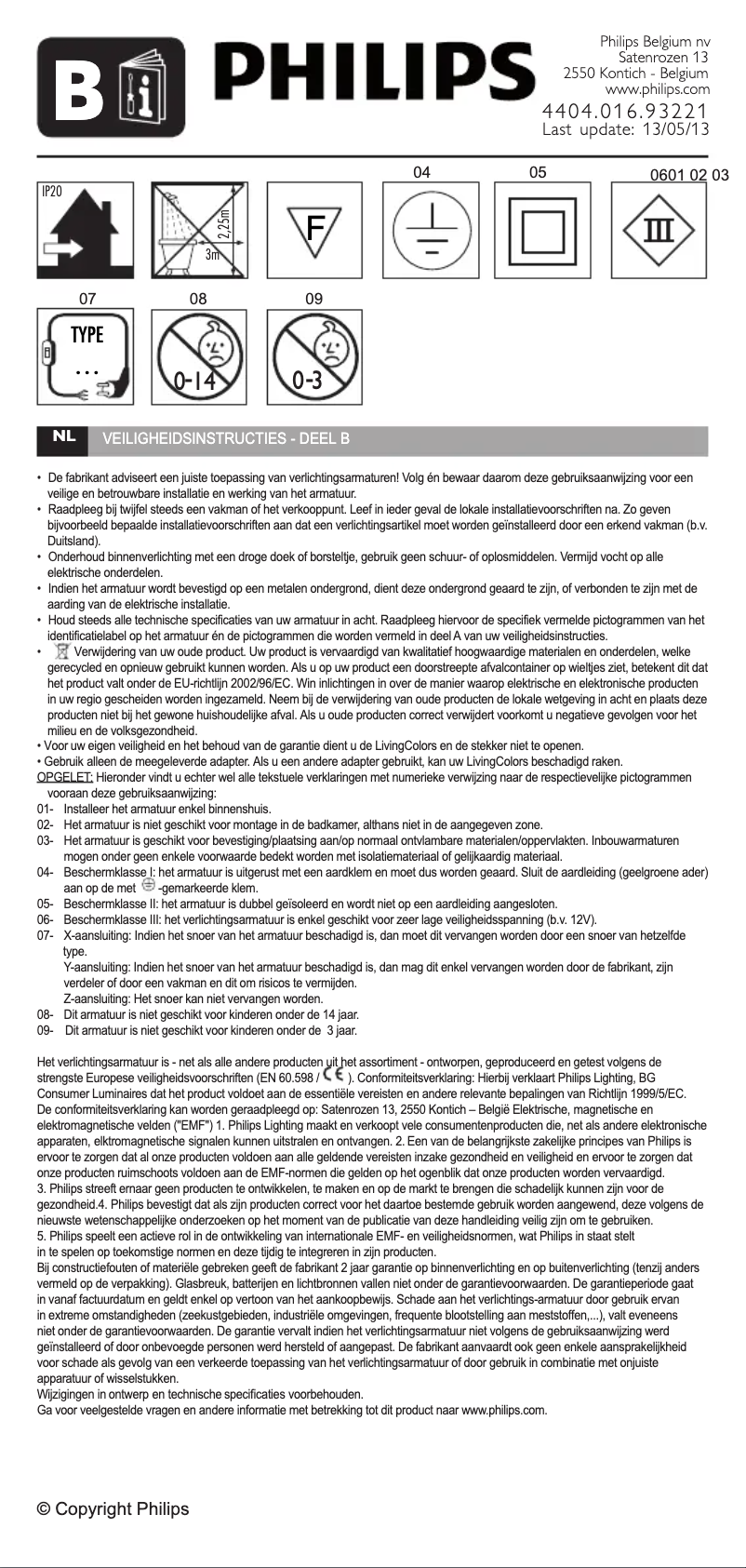 Page 1 of the manual User Manual Philips 71765/40/16