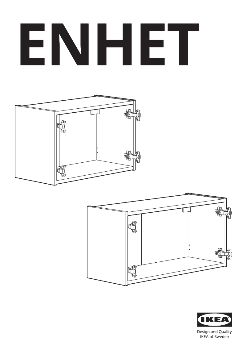 Page 1 de la notice Manuel utilisateur Ikea ENHET 005.144.86