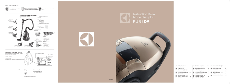 Página 1 del manual Manual de uso y mantenimiento Electrolux PD91-8SSM