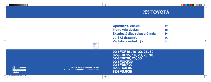 Página 1 del manual Manual de usuario Toyota 02-8FDF18