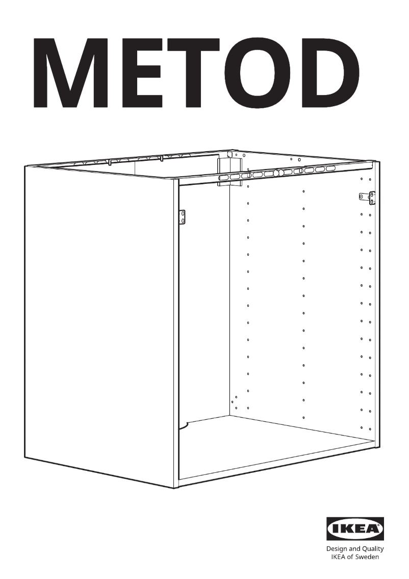 Page 1 de la notice Manuel utilisateur Ikea METOD 304.305.98