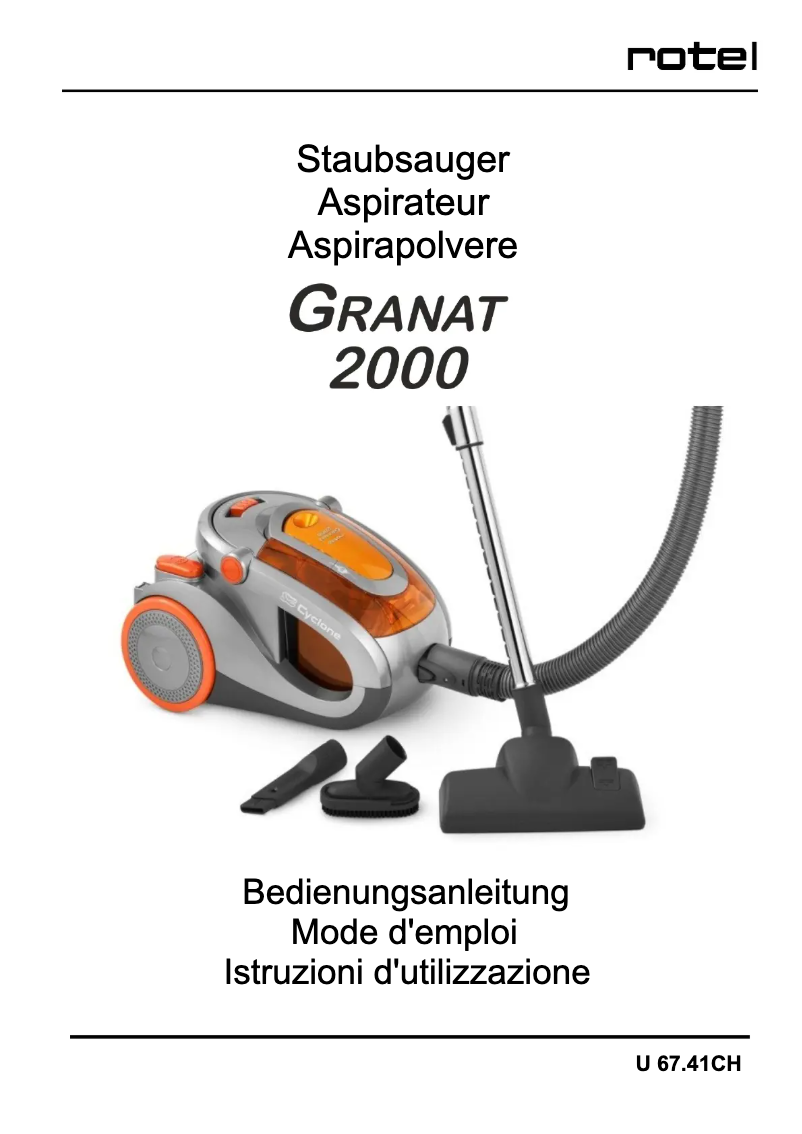 Página 1 del manual Manual de usuario Rotel Granat 2000