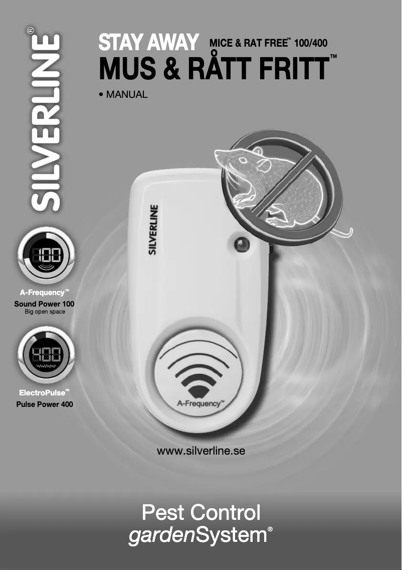 Page 1 de la notice Manuel utilisateur Silverline Stay Away 100