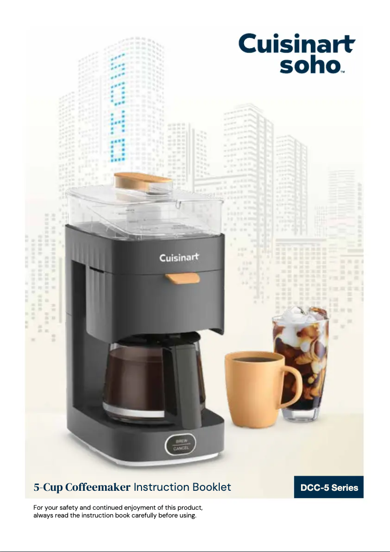 Página 1 del manual Manual de usuario Cuisinart DCC-5