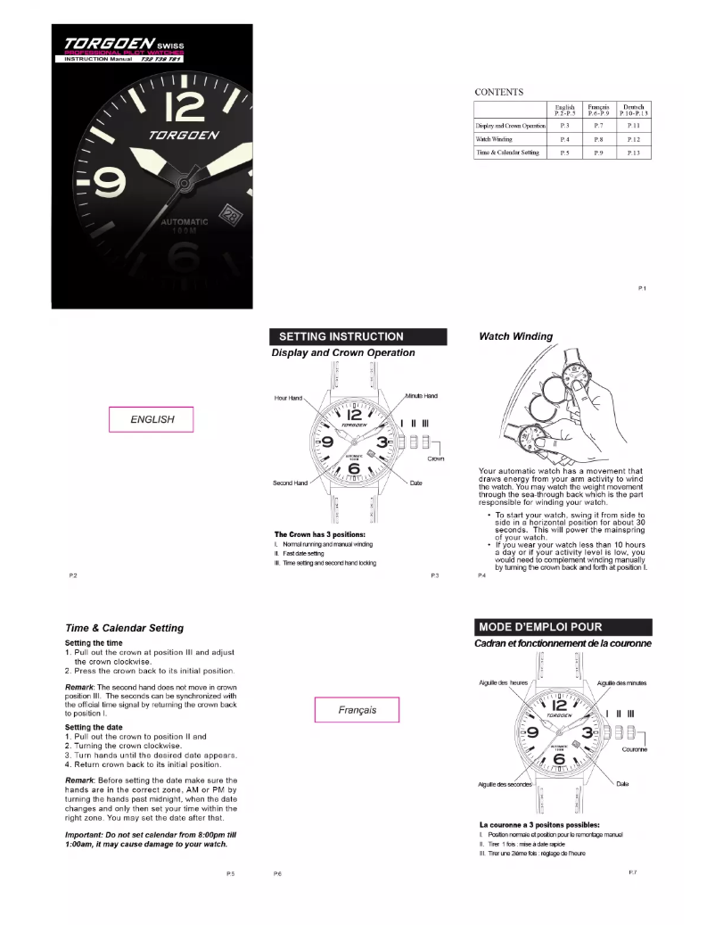 Page 1 de la notice Manuel utilisateur Torgoen T38CR44SV