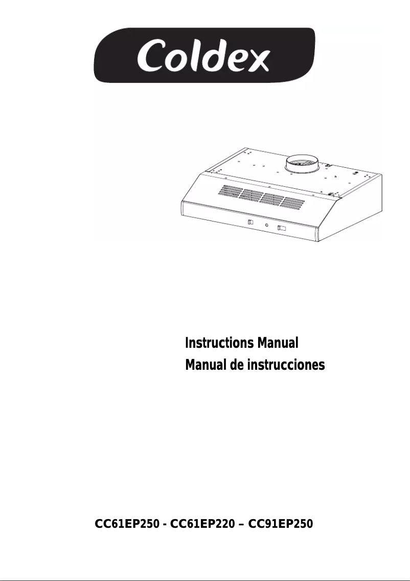 Page 1 of the manual User Manual Coldex CC61EP250