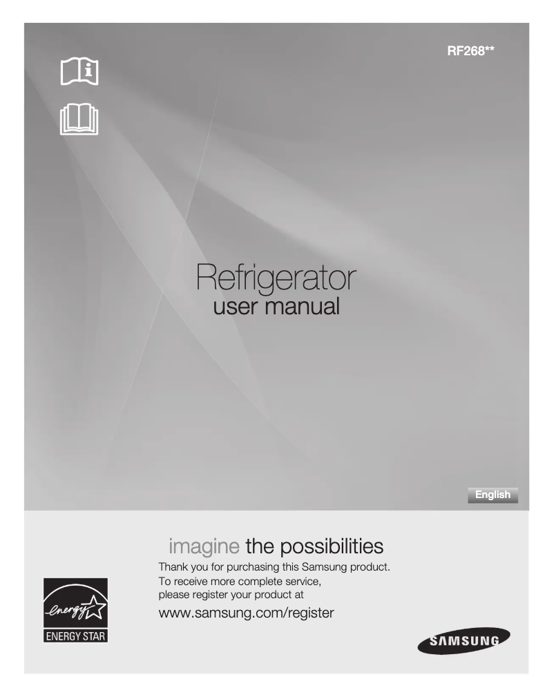 Página 1 del manual Manual de usuario Samsung RF268ABBP