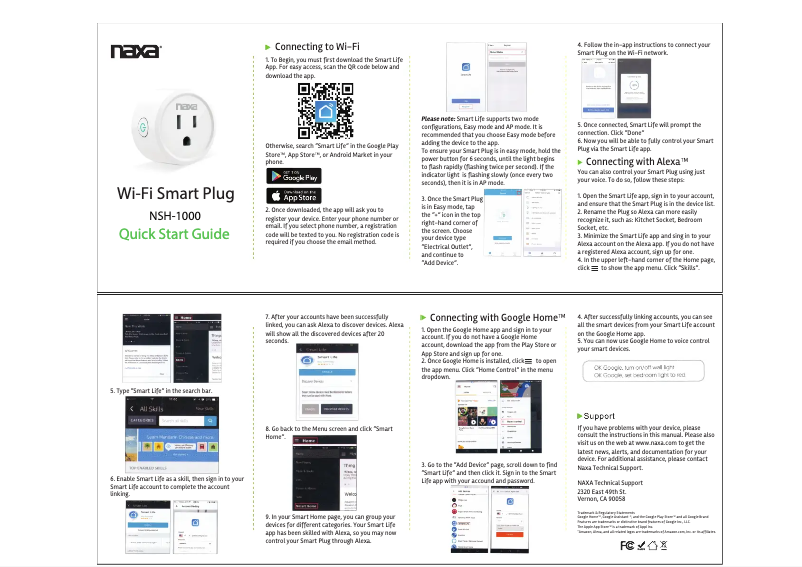 Página 1 del manual Guía de inicio rápido Naxa NSH-1000