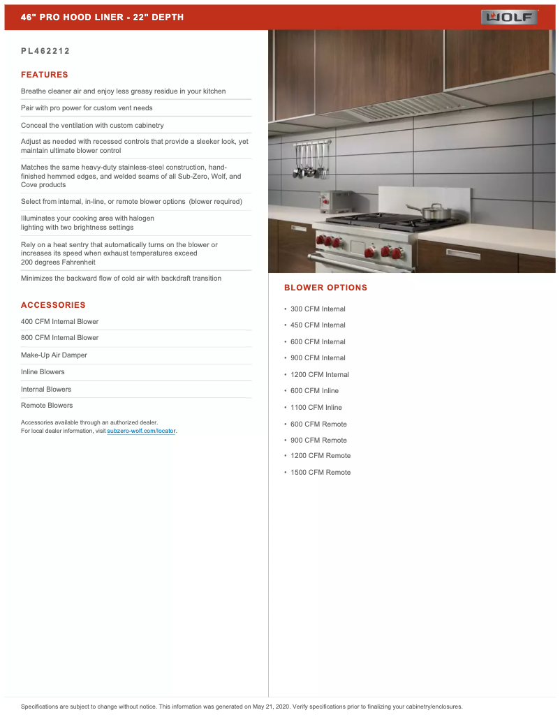 Página 1 del manual Manual de usuario Wolf PL462212