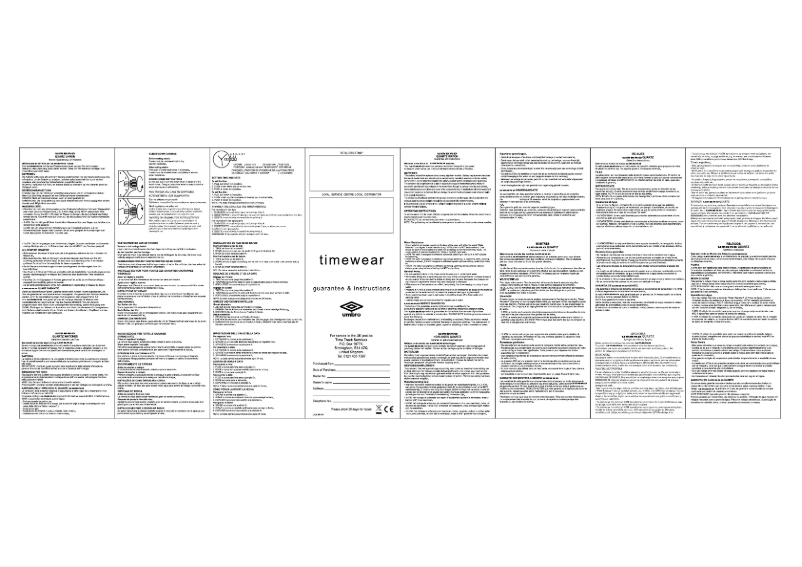 Page 1 de la notice Manuel utilisateur Umbro U528
