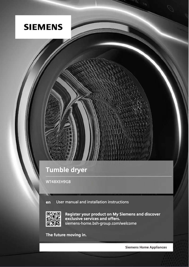 Page 1 de la notice Guide d'installation Siemens iQ700 WT48XEH9GB