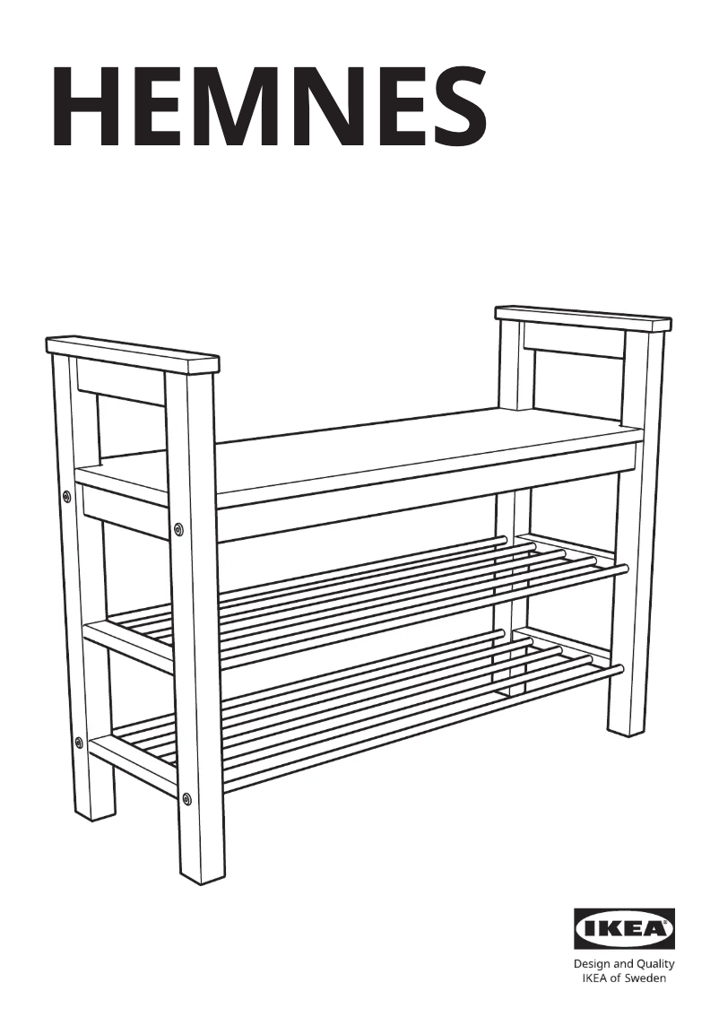 Page 1 de la notice Manuel utilisateur Ikea HEMNES 002.438.00