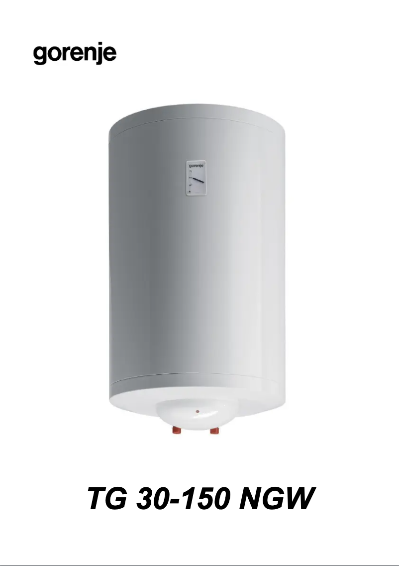 Page 1 de la notice Manuel utilisateur Gorenje TG 101