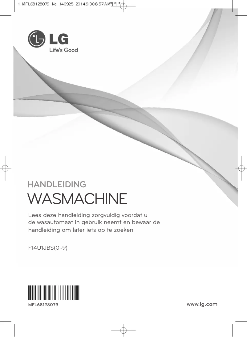 Page 1 de la notice Manuel utilisateur LG F12U1JBS