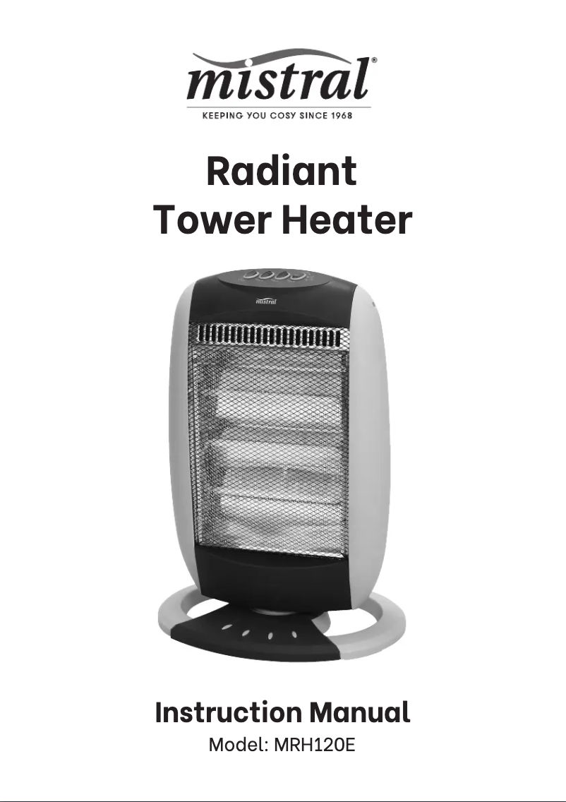 Page 1 de la notice Manuel utilisateur Mistral MRH120E