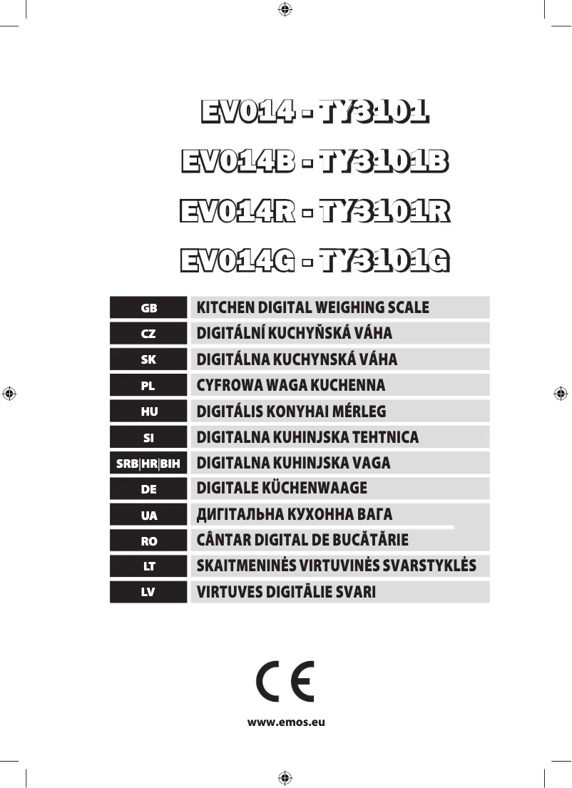 Page 1 de la notice Manuel utilisateur Emos TY310R