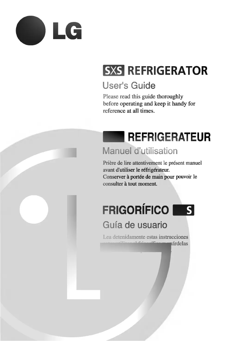 Page 1 de la notice Manuel utilisateur LG GS93W64CEF