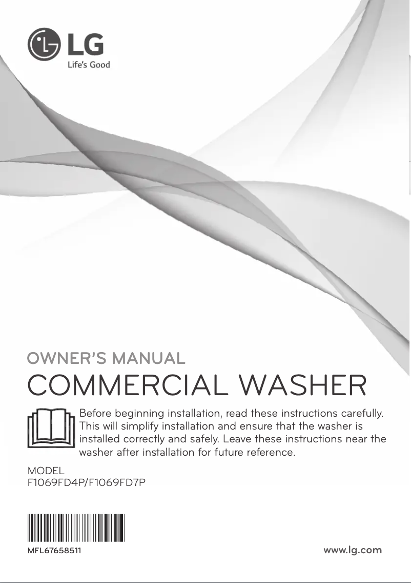 Page 1 of the manual User Manual LG F1069FD7P