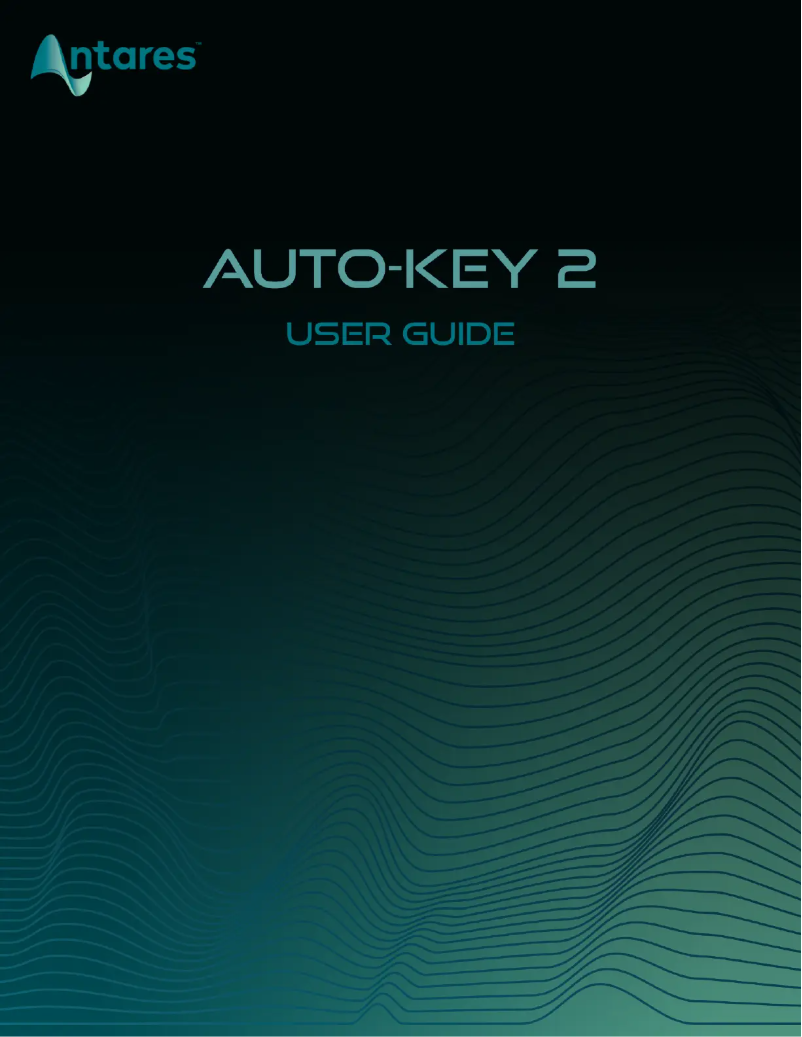 Page 1 de la notice Manuel utilisateur Antares Auto-Key 2