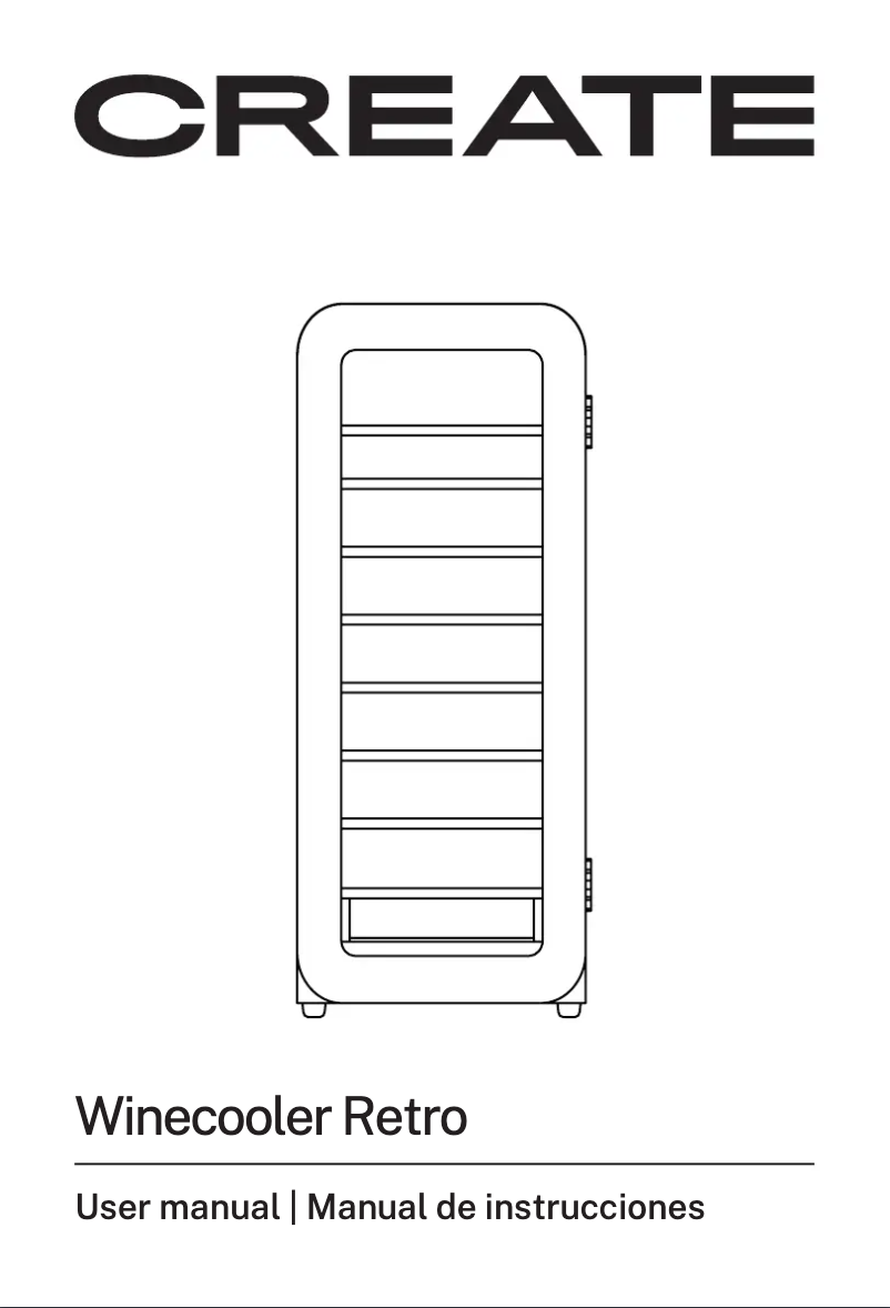 Page 1 de la notice Manuel utilisateur Create Winecooler Retro
