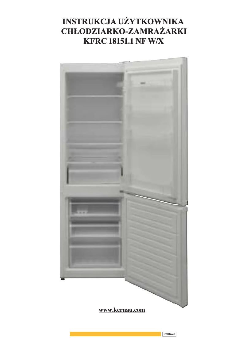 Page 1 de la notice Manuel utilisateur Kernau KFRC 18151.1 NF W