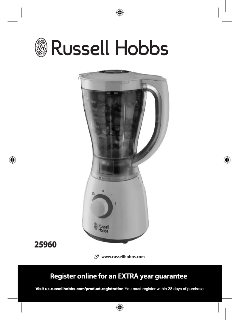 Page 1 de la notice Manuel utilisateur Russell Hobbs Go Create 25960