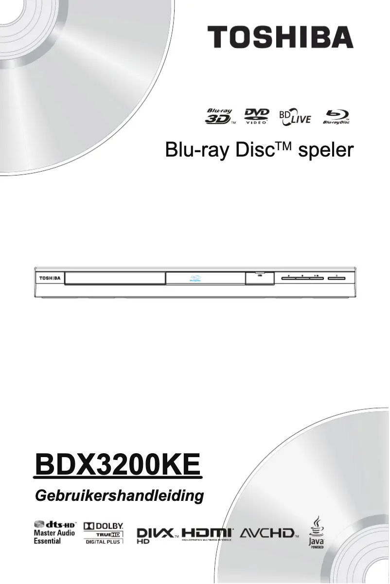 Page 1 de la notice Manuel utilisateur Toshiba BDX3200KE