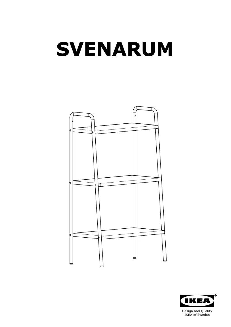 Page 1 de la notice Manuel utilisateur Ikea SVENARUM 305.003.22