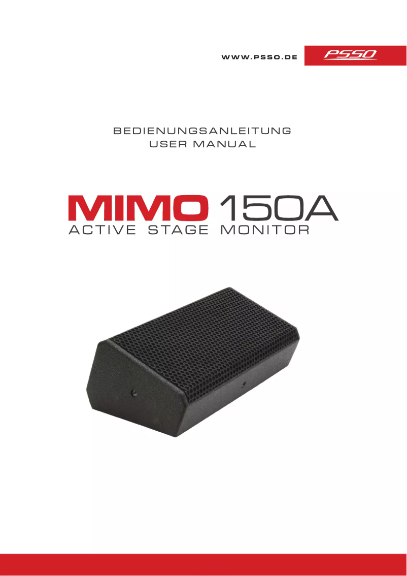 Página 1 del manual Manual de usuario PSSO MIMO-150A