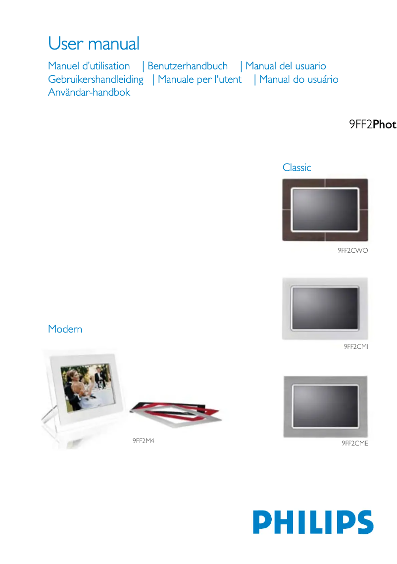 Page n°1 - Manuel utilisateur Philips 9FF2CME