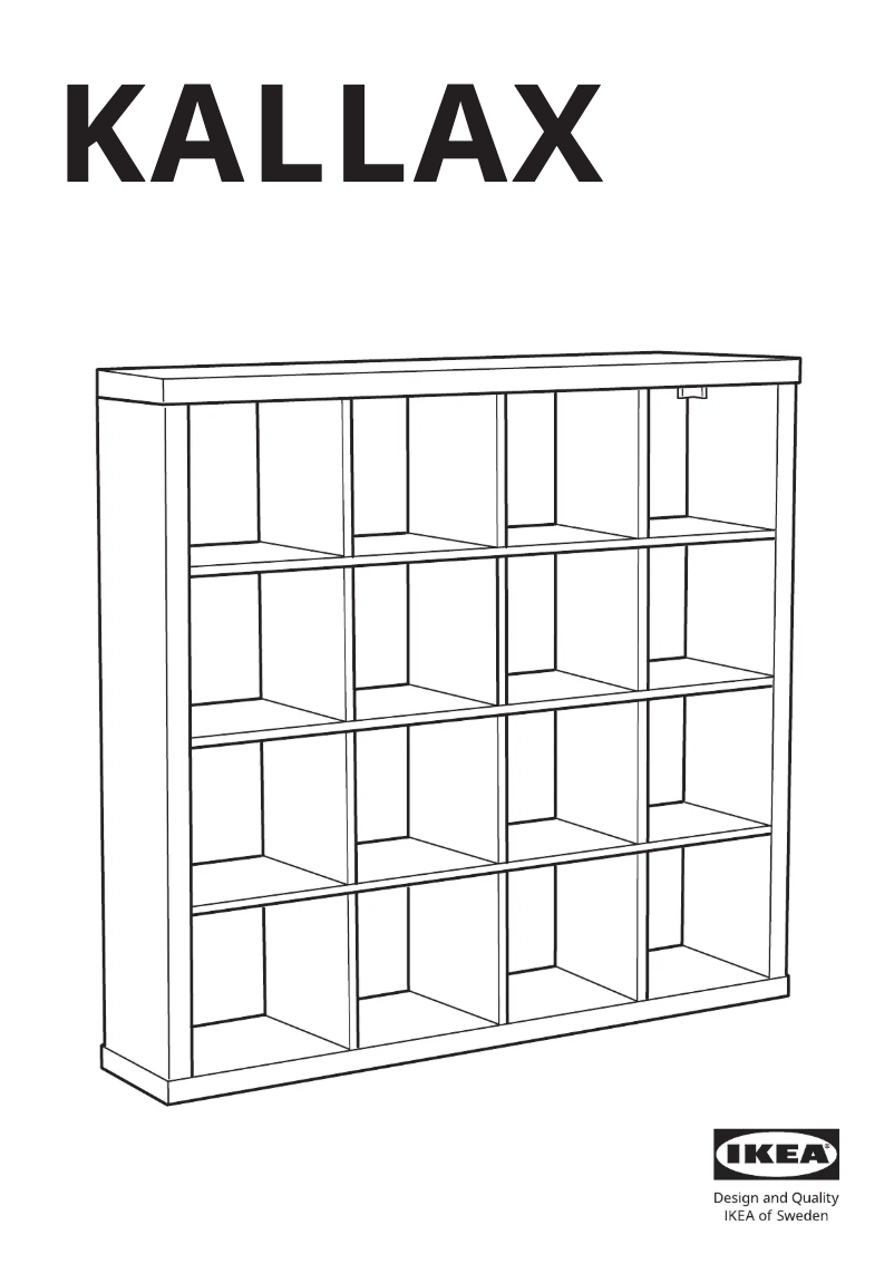Page 1 de la notice Manuel utilisateur Ikea KALLAX 302.758.61