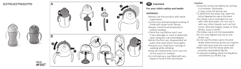 Página 1 del manual Manual de usuario Philips AVENT SCF795