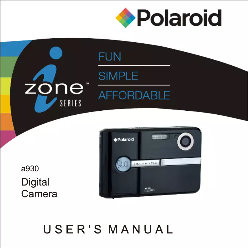 Página 1 del manual Manual de usuario Polaroid a930