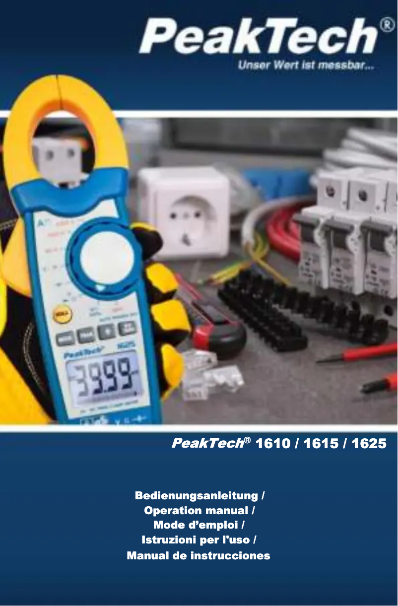 Página 1 del manual Manual de usuario PeakTech 1615