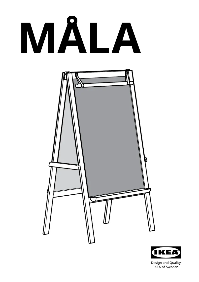 Page 1 de la notice Manuel utilisateur Ikea MÅLA 104.889.67