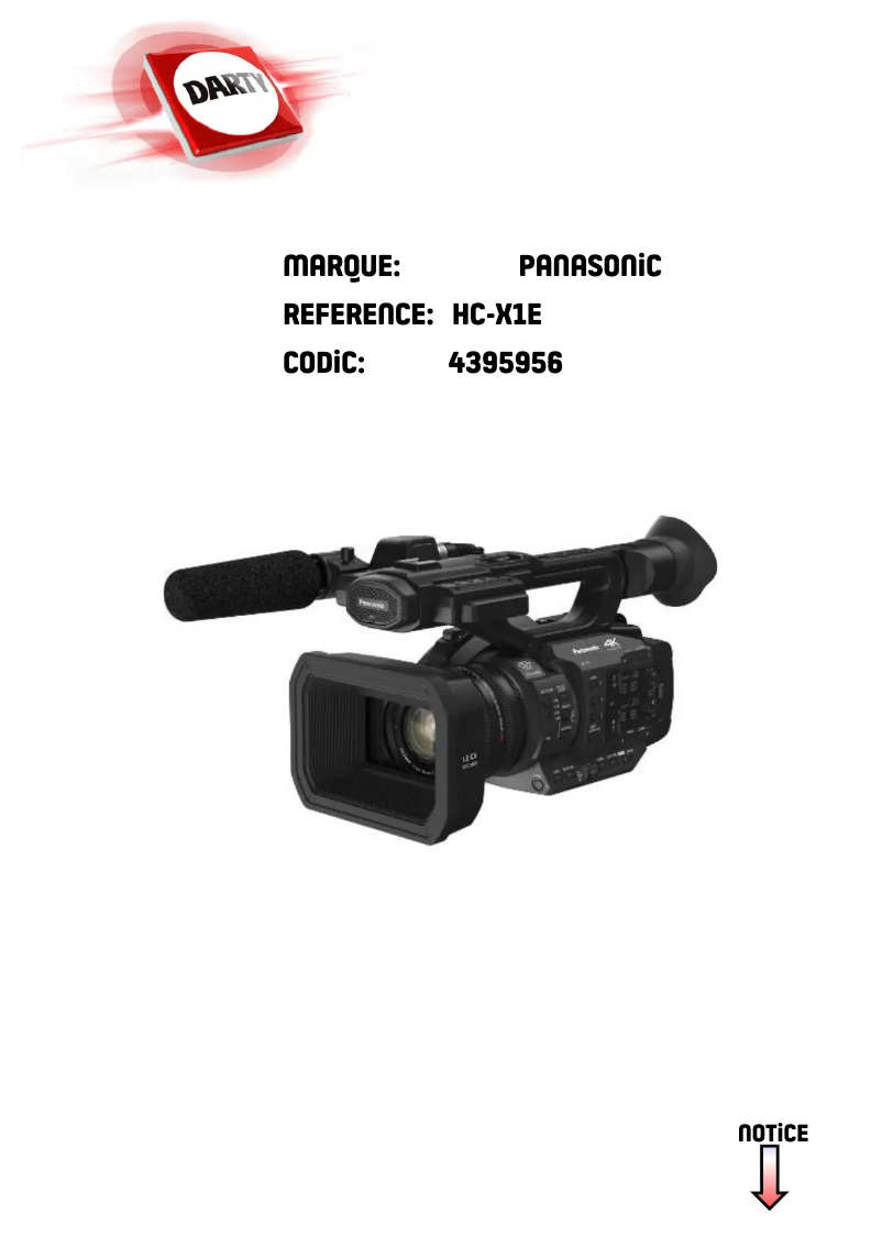 Página 1 del manual Manual de usuario Panasonic HC-X1