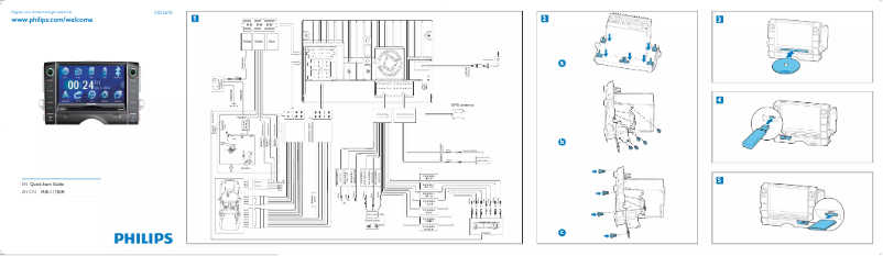 Page 1 of the manual Quick Start Guide Philips CID3610