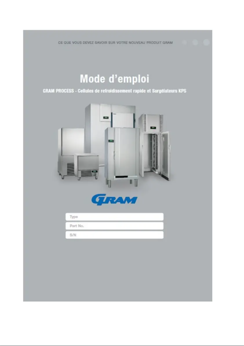 Page 1 de la notice Manuel utilisateur Gram KPS 60 CH